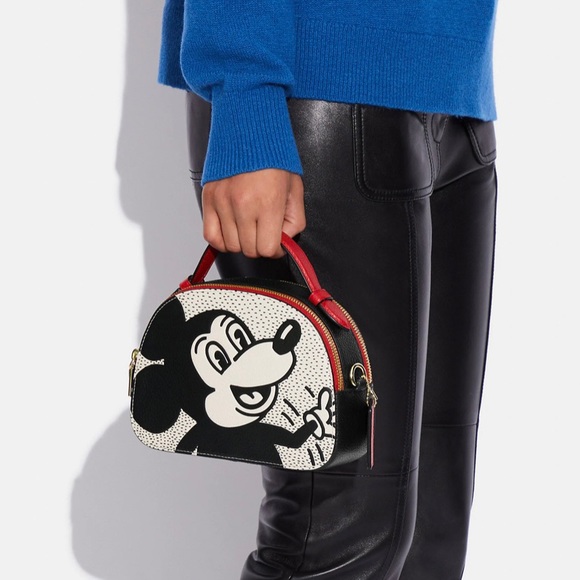 Coach C6977 Disney Mickey Mouse X Keith Haring Serena Satchel MSRP $378 - Picture 1 of 11